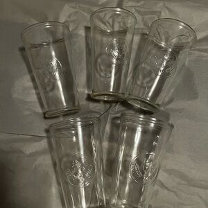 Clear Glass rooster glasses